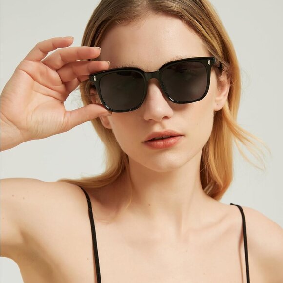 Trendy Polarized Sunglasses for Women Square Anti Glare Sun Glasses with UV Prot - Picture 2 of 6